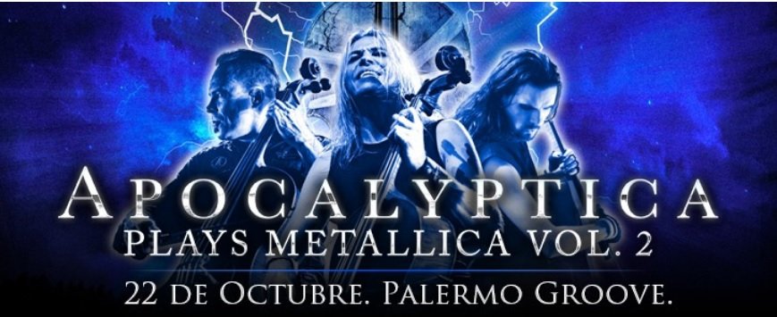 Apocalyptica regresa a Argentina con “Plays Metallica Vol. 2”