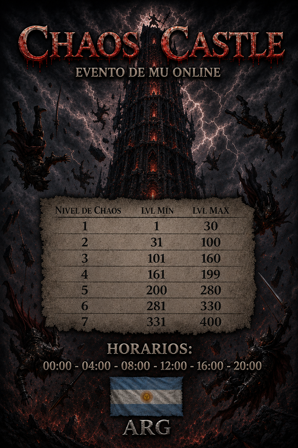 Horarios de Eventos Parte 3 - MU KRASUS