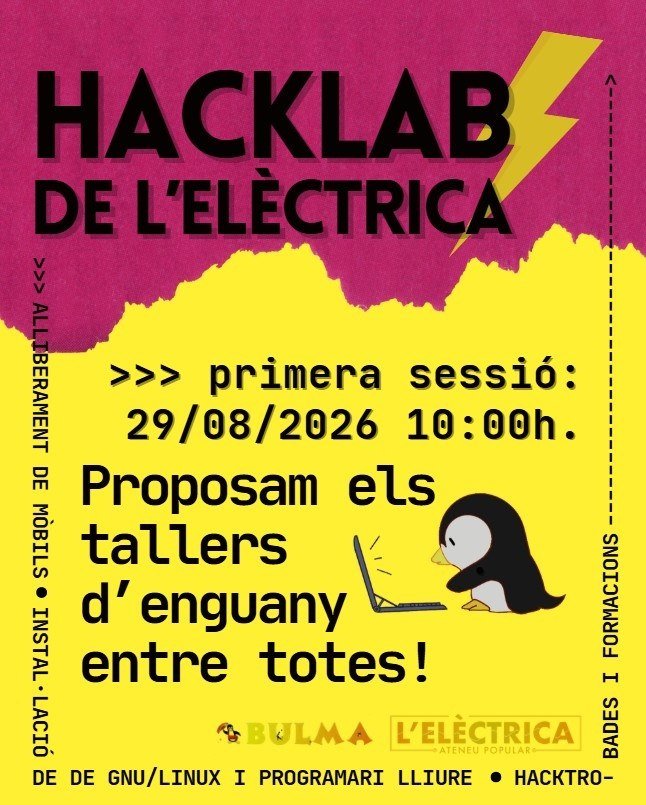 Hacklab de l'Elèctrica (29-08-26) Hacklab de l'Elèctrica (29-08-26)