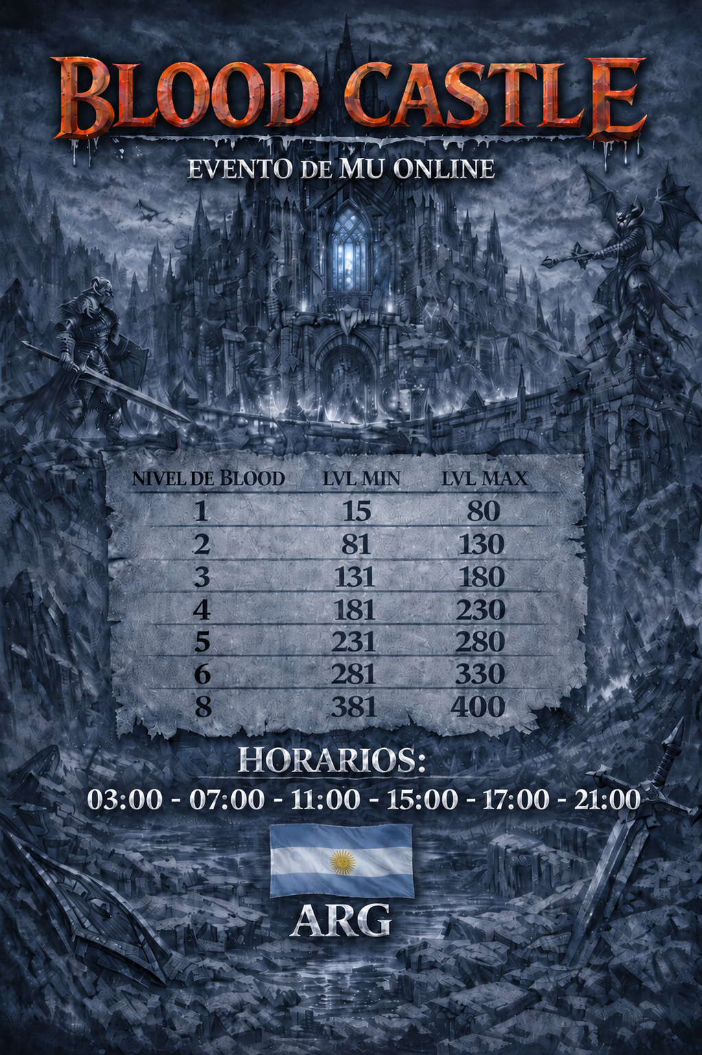 Blood Castle - Horarios 22:00