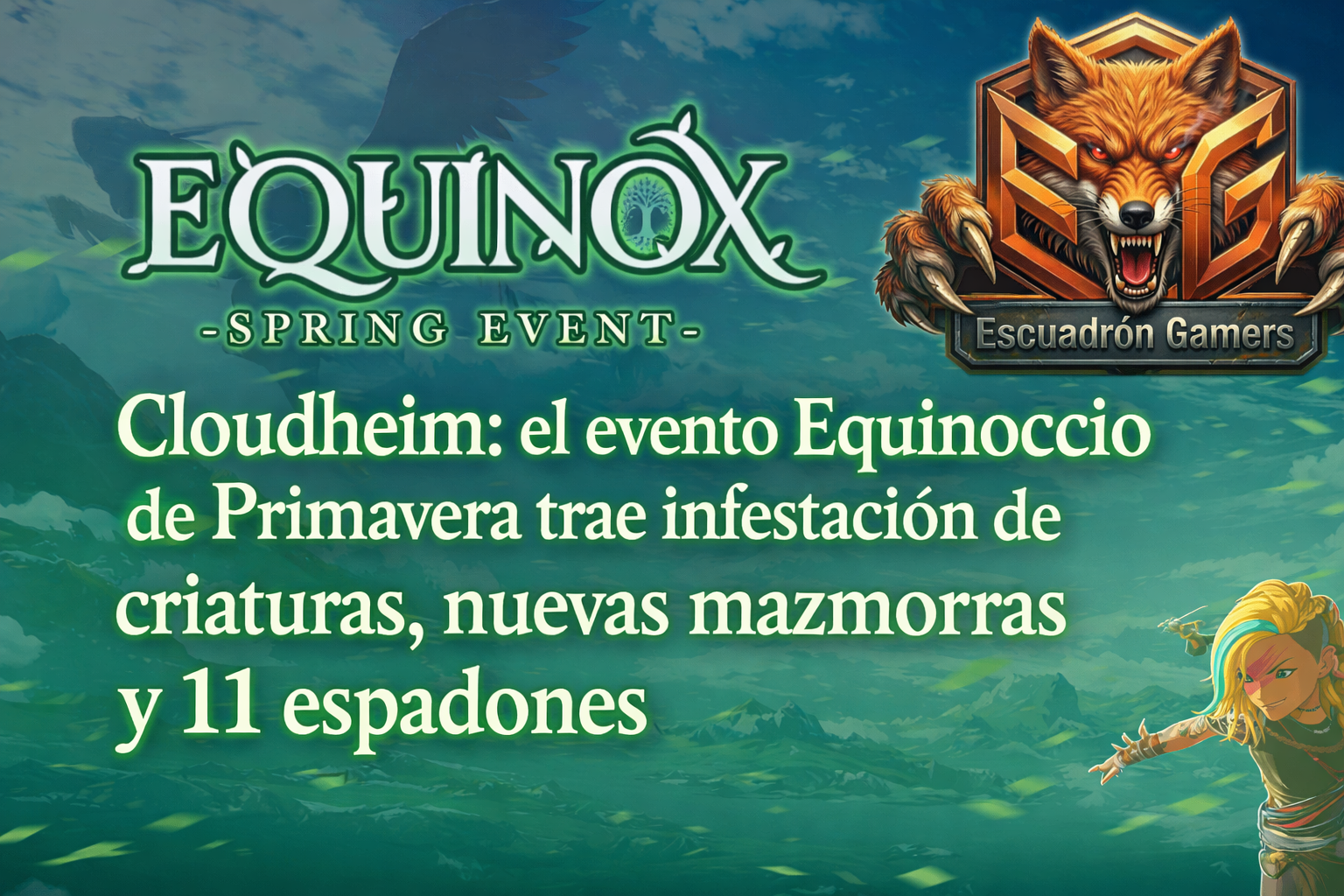 Cloudheim: el evento Equinoccio de Primavera trae infestación de criaturas, nuevas mazmorras y 11 espadones