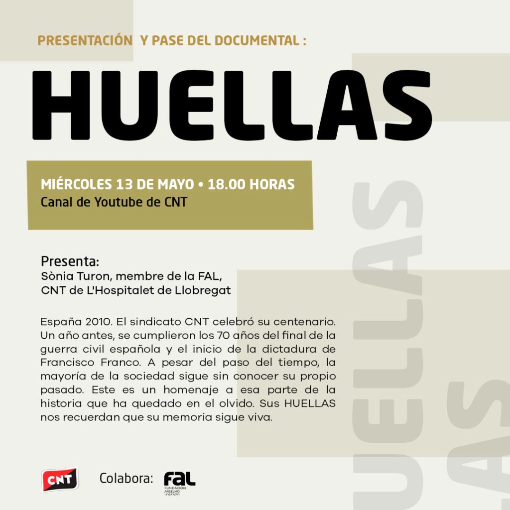Documental "Huellas" (13-05-20)