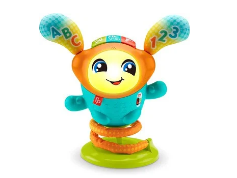 Fisher Price Dj Bouncy Salta Fisher Price Base carton x 1 Este juguete interactivo es una excelente herramienta para estimular el desarrollo motor, cognitivo y sensorial del niño. Al presionar los botones, el pequeño descubre una variedad de luces, sonidos y