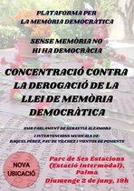 Concentraci&oacute; contra la derogaci&oacute; de la Llei de Mem&ograve;ria Democr&agrave;tica (02-06-24)