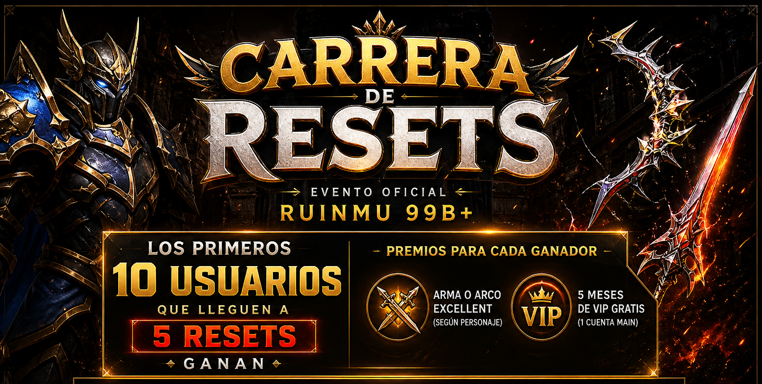 Carrera de Resets
