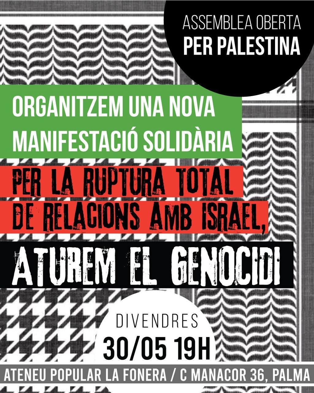 Assemblea oberta per Palestina (30-05-25) Assemblea oberta per Palestina (30-05-25)