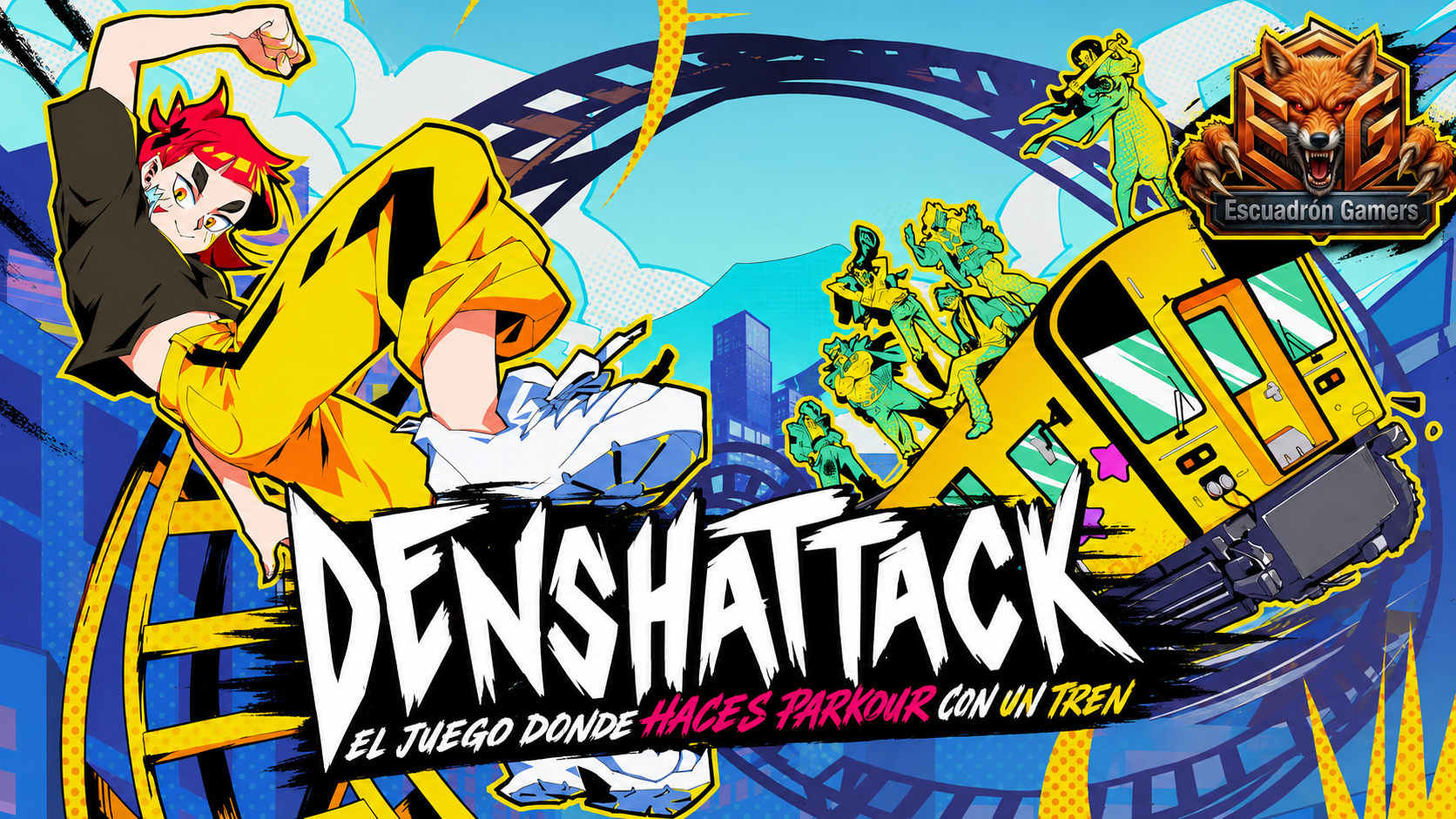 Denshattack: El juego donde haces parkour con un tren
