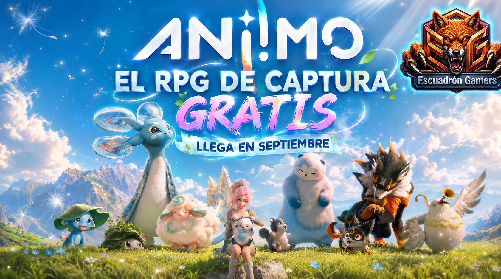 Aniimo: el RPG de captura gratis llega en septiembre