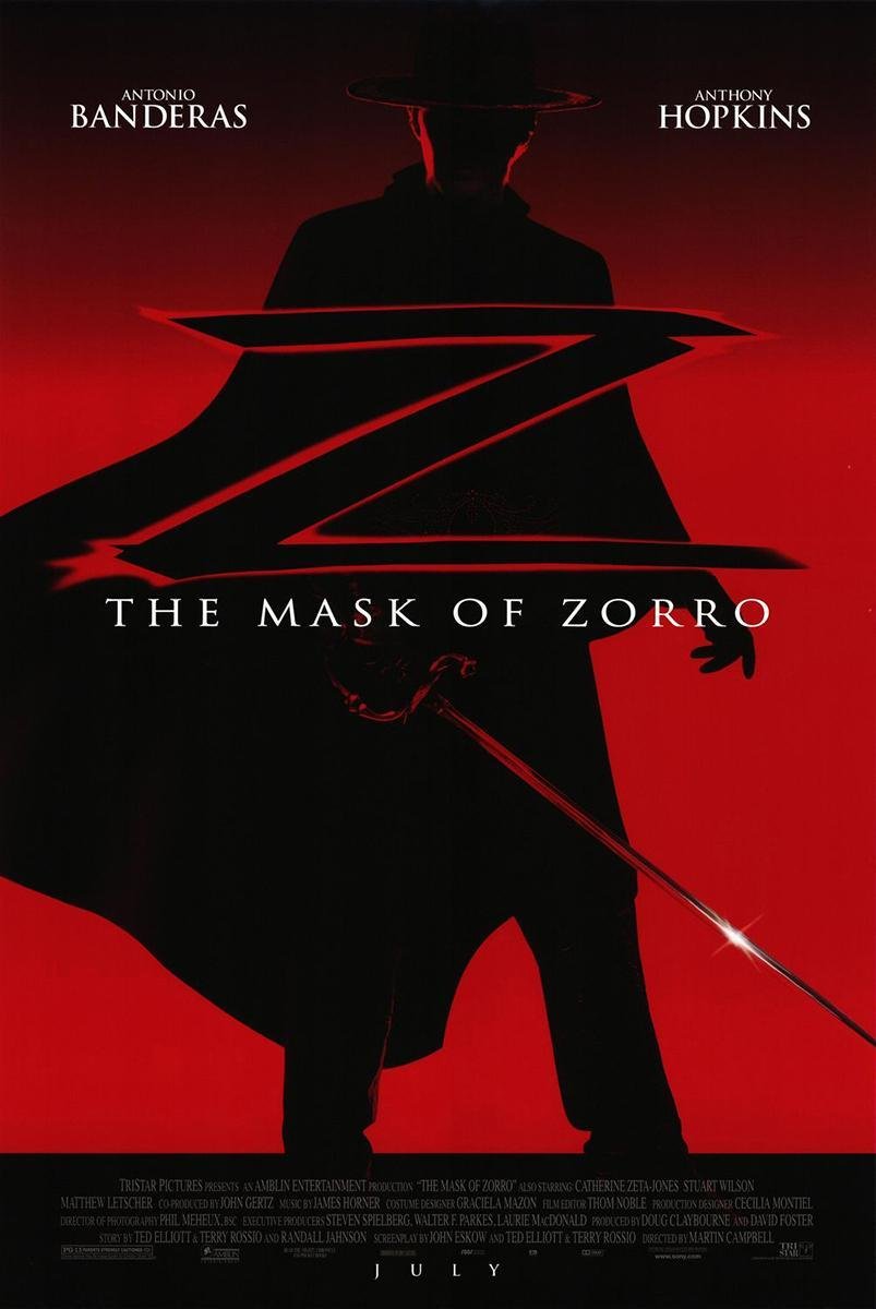 La máscara del Zorro (1998)[WEB-DL /1080p][Dual][1fichier]