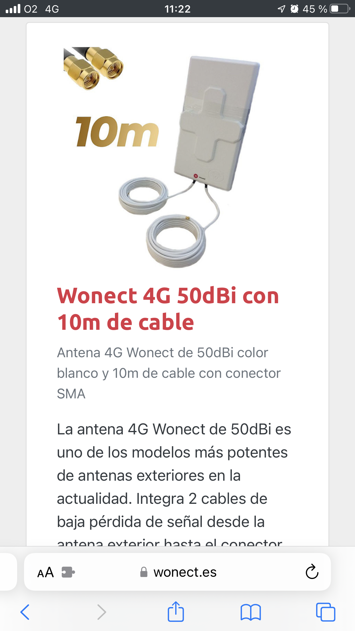 Antenas 4G WONECT