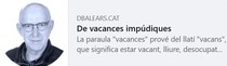 De vacances imp&uacute;diques