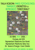 Parcs fotovolt&agrave;ics: transici&oacute; energ&egrave;tica o depredaci&oacute; territorial? (28-04-23)