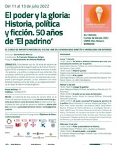 El poder y la gloria: Historia, pol&iacute;tica y ficci&oacute;n. 50 a&ntilde;os de "El padrino" (juliol 2022)
