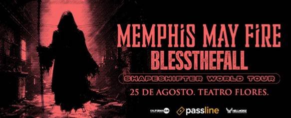 Memphis May Fire y Blessthefall se presentaran juntos en Argentina