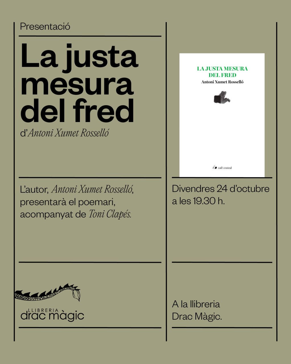 Presentació de "La justa mesura del fred" (24-10-25) Presentació de "La justa mesura del fred" (24-10-25)
