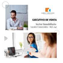 Ejecutivo Comercial Sector Inmobiliario Personas trabajando en ambiente informal, oficina, computadora