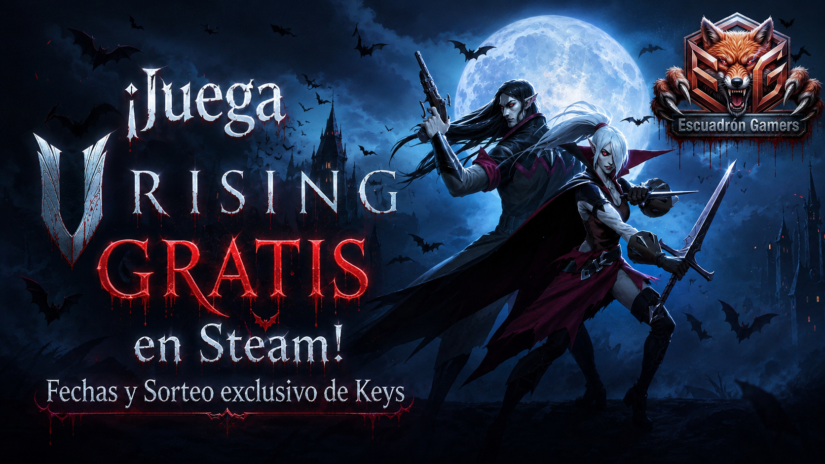 ¡Juega V Rising GRATIS en Steam! Fechas y Sorteo exclusivo de Keys