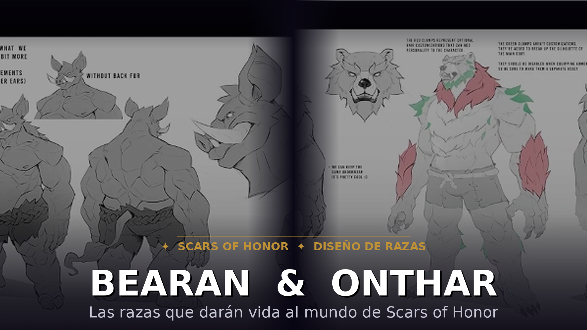 Scars of Honor: Conoce al Bearan y al Onthar, las Razas que Definirán el Juego