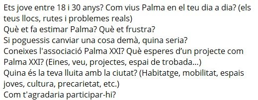 Assistència Mapa Emocional Palma XXI Assistència Mapa Emocional Palma XXI