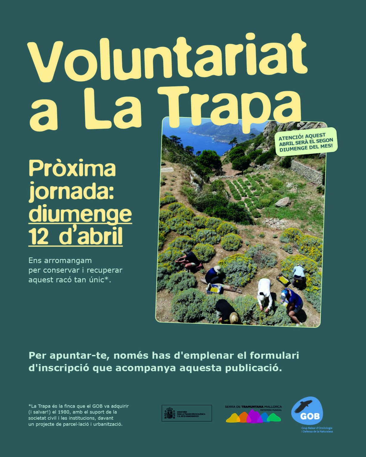 Jornada de voluntariat a la Trapa (12-04-26)