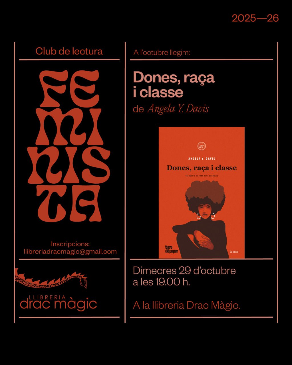 Club de lectura sobre Angela Davis (29-10-25) Club de lectura sobre Angela Davis (29-10-25)
