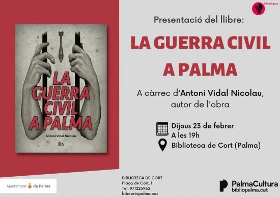 Presentació de "La guerra civil a Palma" (avui!)
