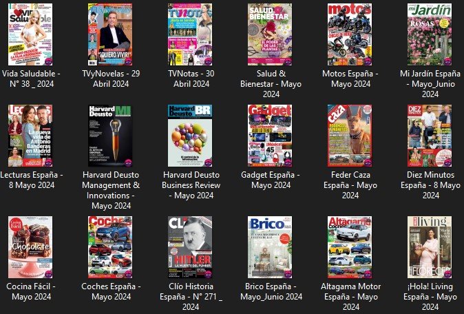 x18 Revistas en Español un sólo link .PDF [MEGA] 01 Mayo 2024