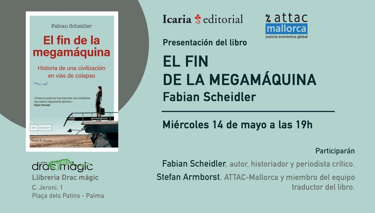 Presentació del llibre "El fin de la megamáquina" (14-05-25) Presentació del llibre "El fin de la megamáquina" (14-05-25)
