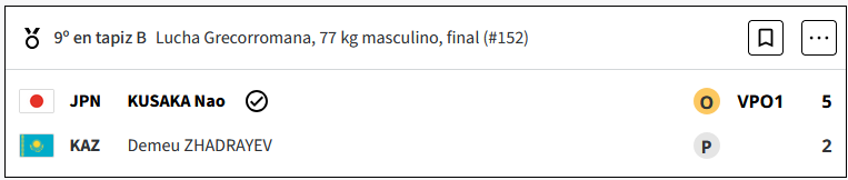  Nao Kusaka de Japón ganó la medalla de oro en lucha grecorromana masculina de 77 kg en los Juegos Olimpicos Paris 2024 1B7mHsp