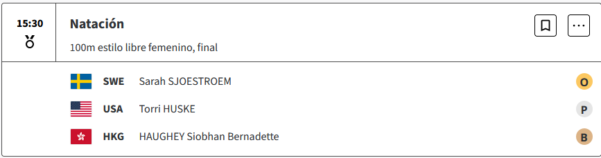 Sarah Sjöström de Suecia, ha ganado su primer título olímpico en los 100 metros libres femeninos de natación, en París 2024 46CKwqF