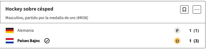 Paises Bajos se lleva la medalla de oro al vencer por penales a Alemania en la final de Hockey sobre Césped masculino de Paris 2024 89kCmAa