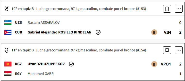 Mohammadhadi Saravi, de Irán, gana el oro en lucha grecorromana 97kg. masculino en los Juegos Olimpicos Paris 2024 At7MWx5