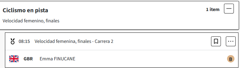 Ellesse Andrews de Nueva Zelanda, gana la medalla de oro en  la prueba de velocidad femenina, de Ciclismo en pista de Paris 2024 FxehN6o