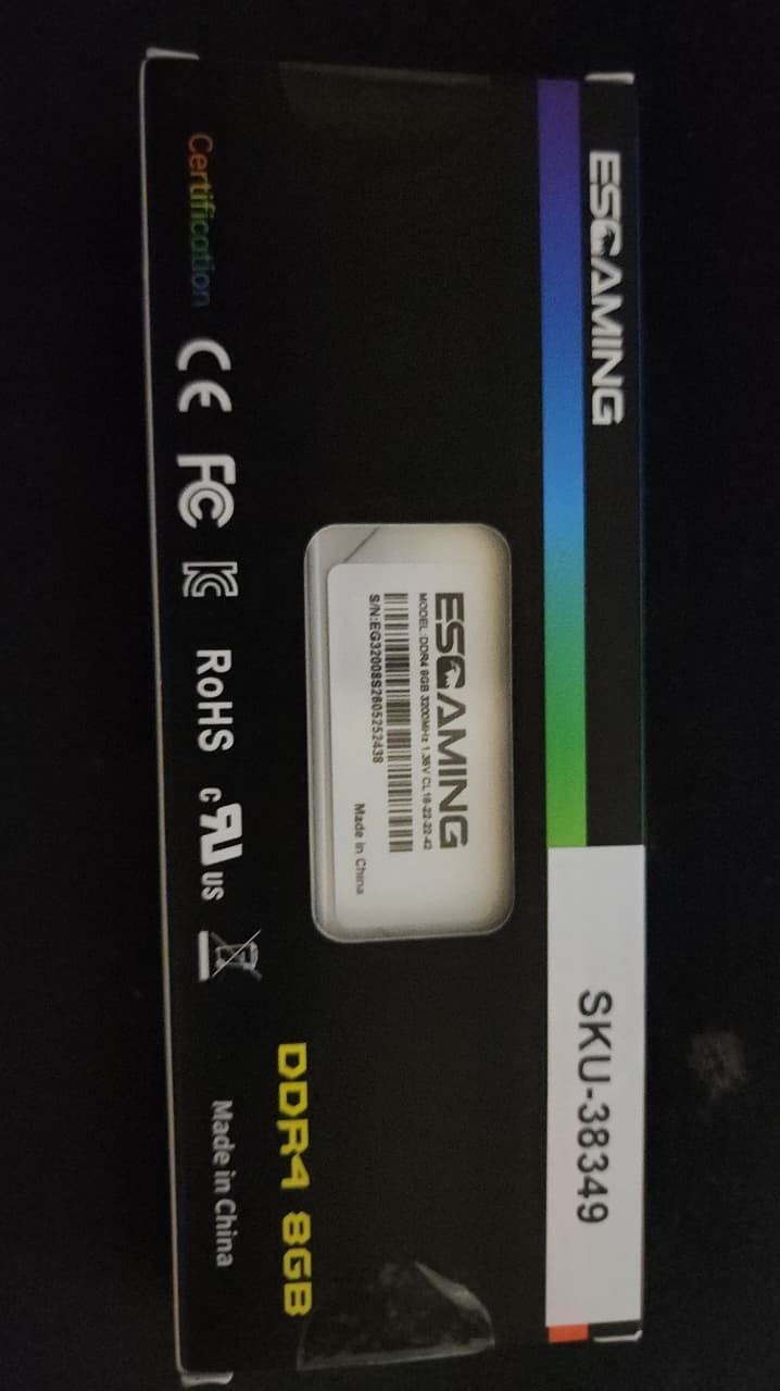 Old School Computer Notepad VENDO🤝 - Memoria RAM UDIMM 8GB DDR4 3200MHz ESGAMING Silver (Nueva ...