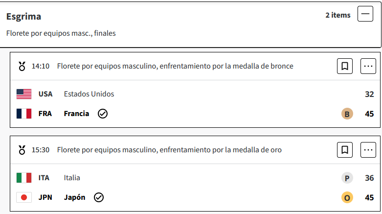 En la esgrima, Japón se ha llevado la medalla de oro de florete por equipos masculino contra Italia. en los Juegos Olimpicos Paris 2024 YwV6l4K