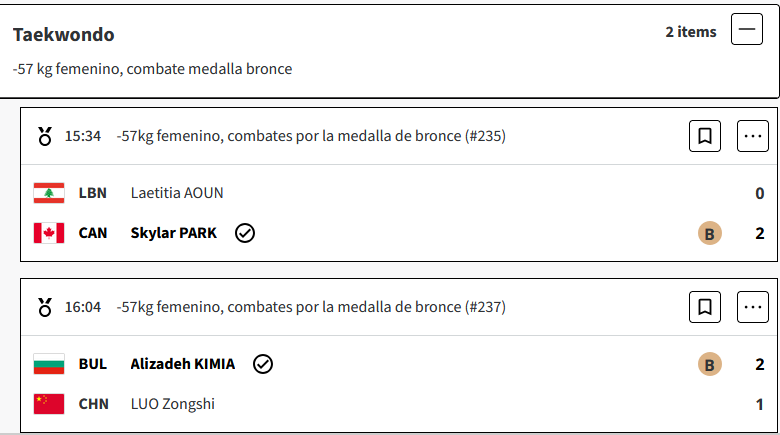 Kim Yujin de Corea del Sur se llevó el oro en Taekwondo, en -57 kg femenina, en los Juegos Olimpicos Paris 2024 AMjsNB9