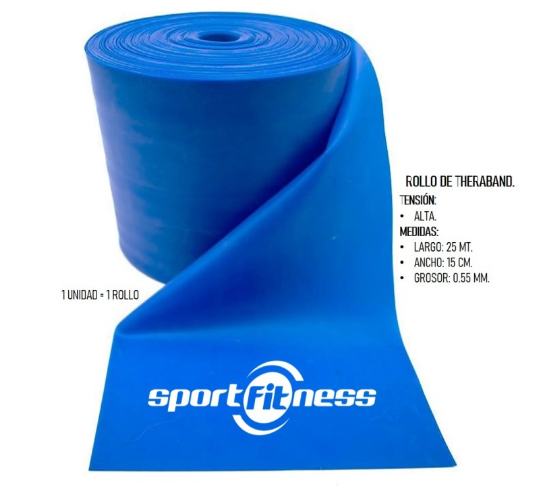 071340 BANDA AZUL SPORT FITNEES Sport Fitness Individual x 1 