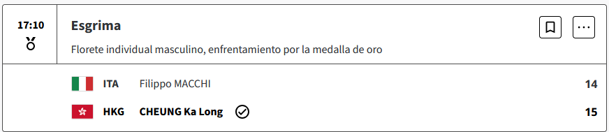 Cheung Ka Long, de Hong Kong se quedó con el oro en esgrima en la modalidad de florete masculino en París 2024. FZIoiKg