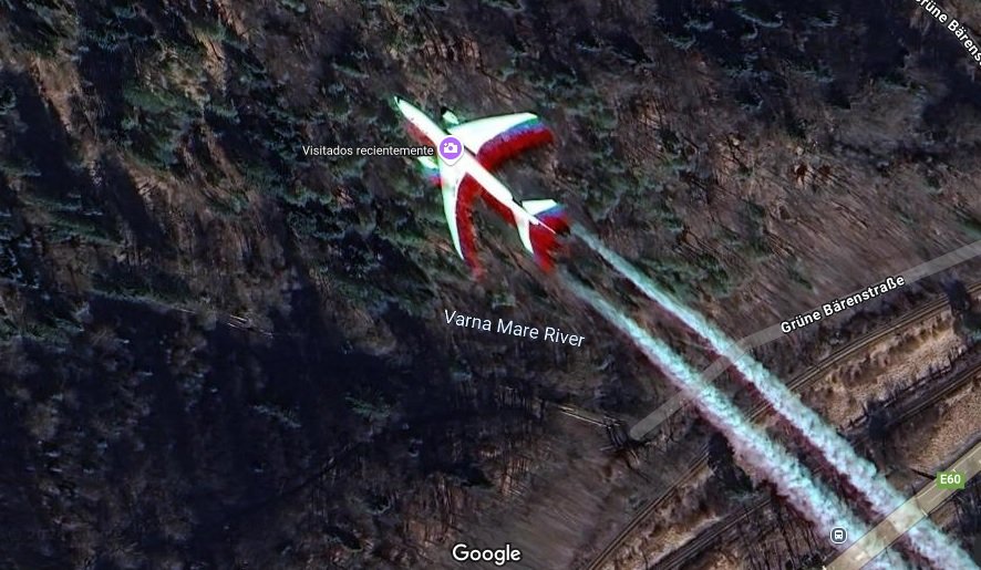 Avión Volando cerca de Brașov, Rumanía - Avión Volando cerca de Catania, Italia 🗺️ Foro General de Google Earth