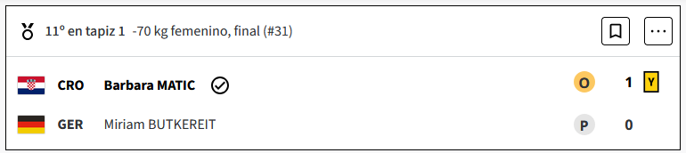 Barbara Matic de Croacia se queda con la medalla de oro de Judo -70kg en la categoría femenino de los Juegos Olimpicos 2024 PDl9Wtf