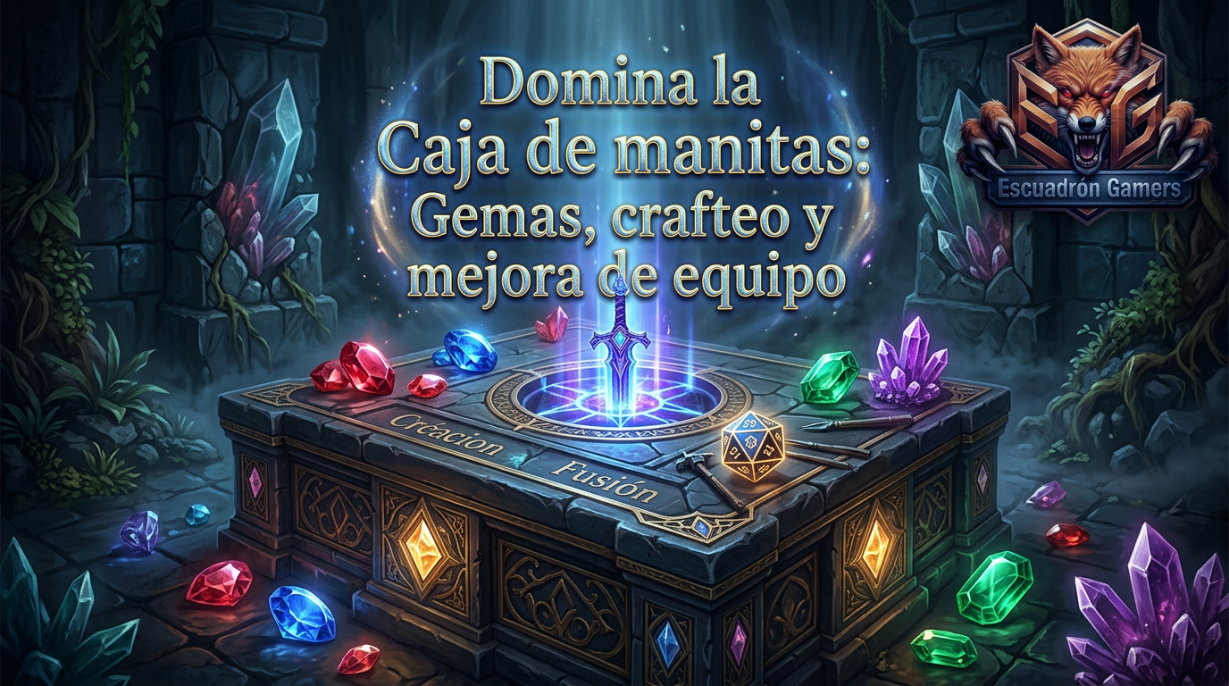 Domina la Caja de manitas: Gemas, crafteo y mejora de equipo