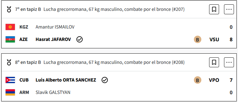 Saeid Esmaeili de Irán gana el oro en Lucha grecorromana masculino de 67 kg en los Juegos Olimpicos Paris 2024 RXcL0mz