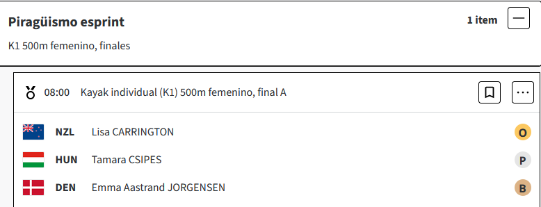 Canotaje : Lisa Carrington, de Nueva Zelanda, ha conquistado la medalla de oro en la prueba de kayak individual 500m femenino sprint de Paris 2024 S3TLlnP