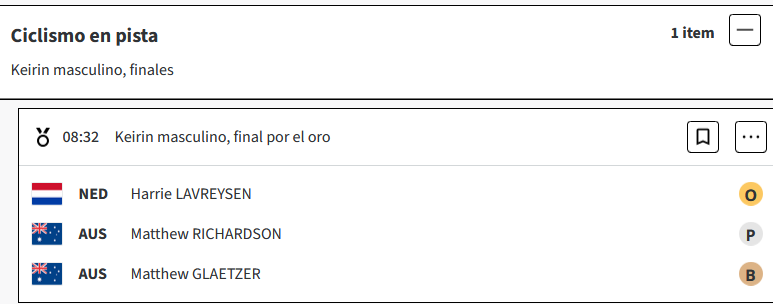 Harrie Lavreysen de Paises Bajos se lleva el oro en keirin masculino de Ciclismo en pista, en los Juegos Olimpicos Paris 2024 S64Q5ur